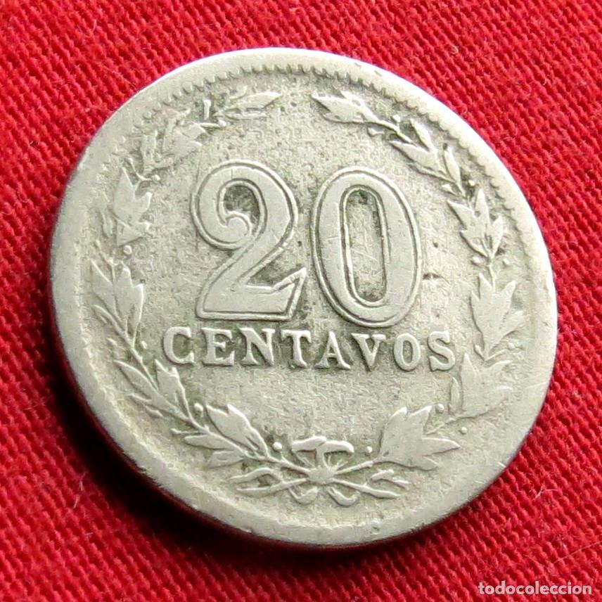 Alte M&uuml;nzen aus Amerika: Argentina 20 centavos 1923