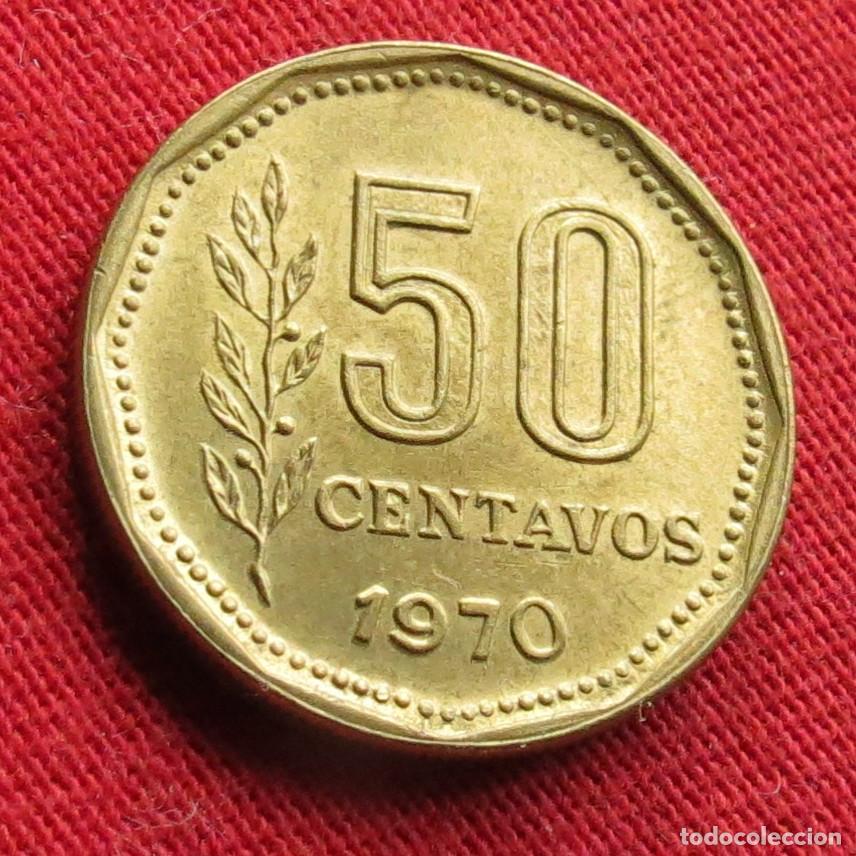 Monedas antiguas de Am&eacute;rica: Argentina 50 centavos 1970