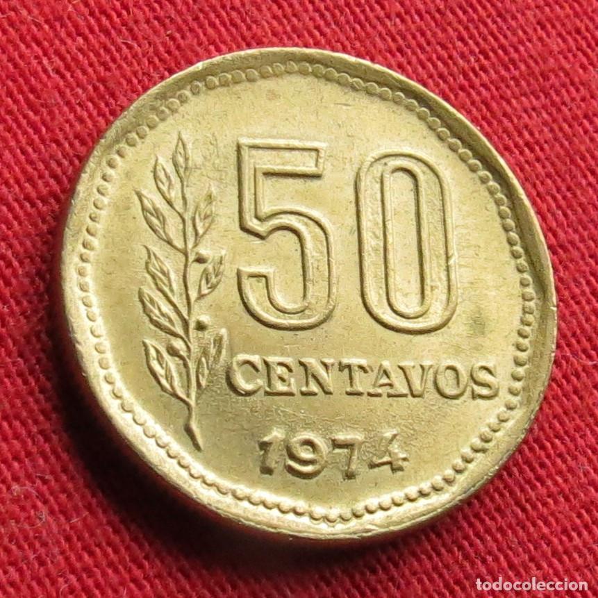 Monedas antiguas de Am&eacute;rica: Argentina 50 centavos 1974