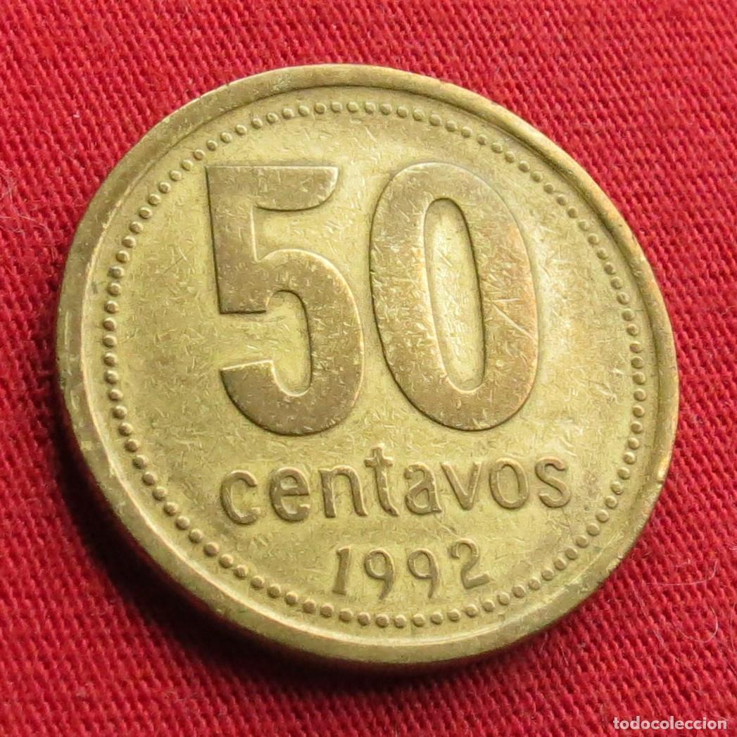 Old Coins of America: Argentina 50 centavos 1992
