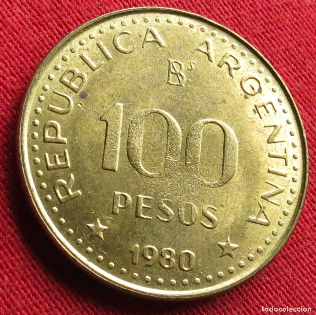 Monedas antiguas de Am&eacute;rica: Argentina 100 pesos 1980