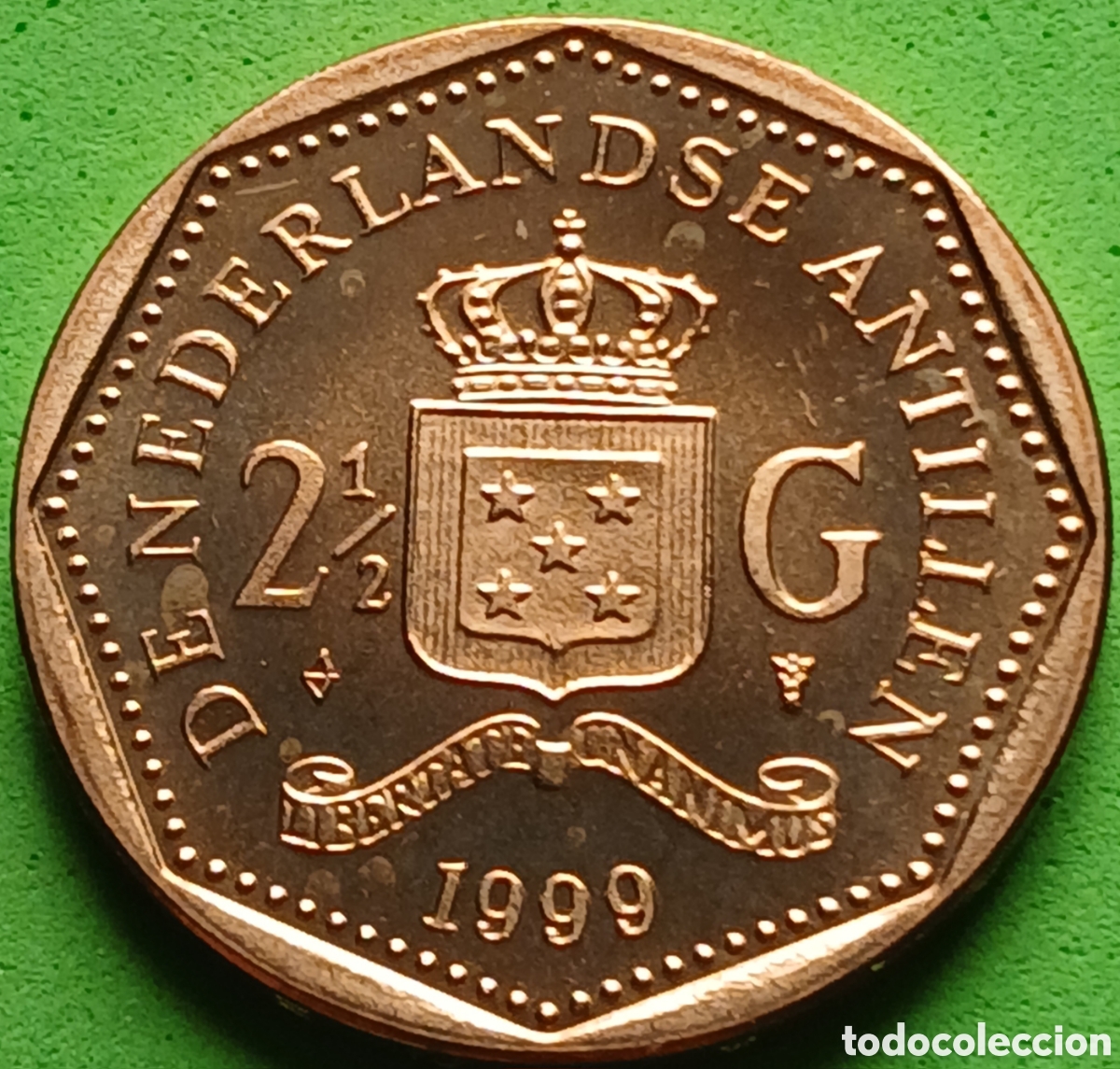 Monete antiche di America: Antillas Neerlandesas 2&frac12; gulden 1999 km#38 MINT SET/ RARA (R)!!