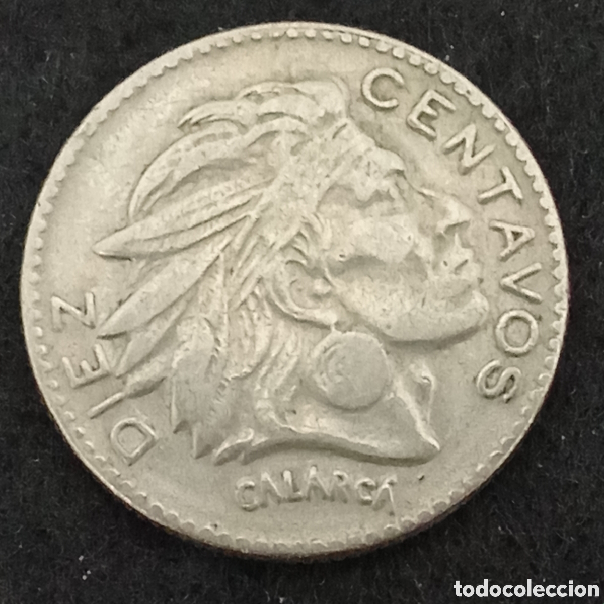 Monedas antiguas de Am&eacute;rica: Colombia 10 centavos a&ntilde;o 1955