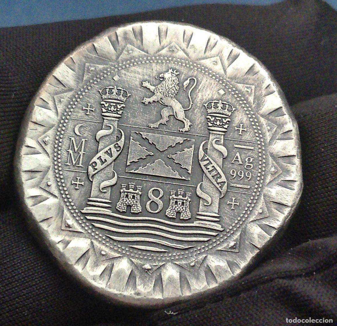 Old Coins of America: 8 Reales moneda Plata 999 Naufragio gale&oacute;n espa&ntilde;oL Real de a ocho COLUMNARIO