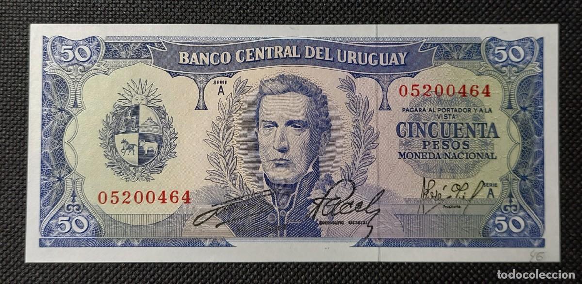 Monnaies anciennes d'Am&eacute;rique: LOTE DE 5 BILLETES MISMA SERIE (URUGUAY ) 1967 UNC/ PLANCHA.