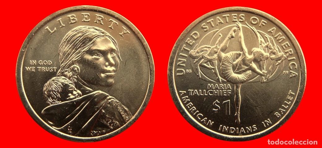 Monnaies anciennes d'Am&eacute;rique: 1 DOLAR 2023-P MARIA TALLCHIEF SIN CIRCULAR USA-6379SC