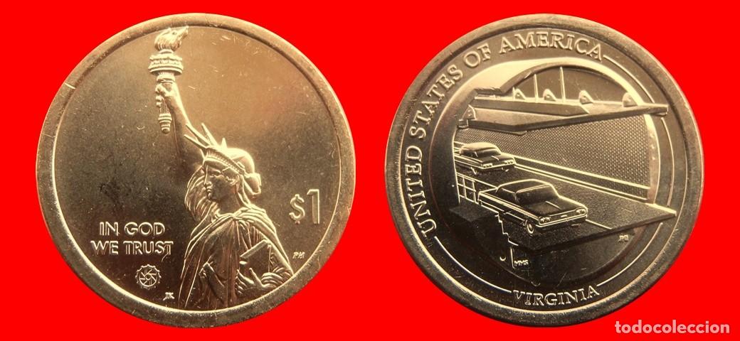 Monedas antiguas de Am&eacute;rica: 1 DOLAR 2021-D SERVICIO INNOVACION VIRGINIA SIN CIRCULAR USA-4754SC