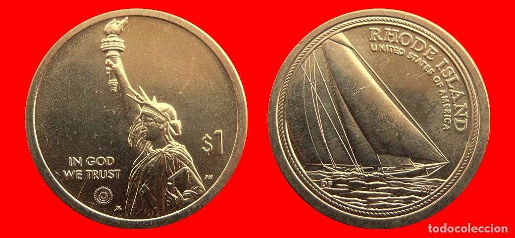 Monedas antiguas de Am&eacute;rica: 1 DOLAR 2022-P RHODE ISLAND SIN CIRCULAR USA-6256SC