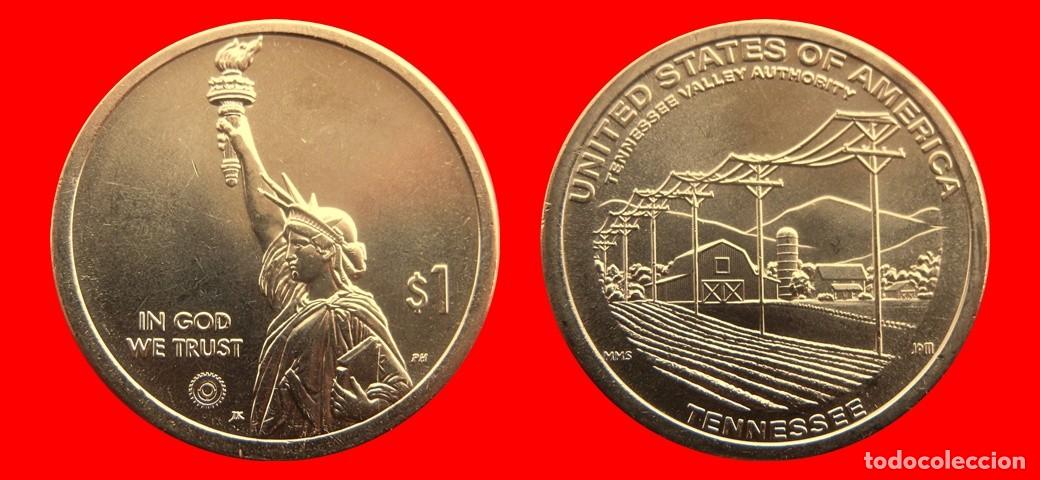 Monnaies anciennes d'Am&eacute;rique: 1 DOLAR 2022-P INNOVACION TENNESSE SIN CIRCULAR USA-6250SC