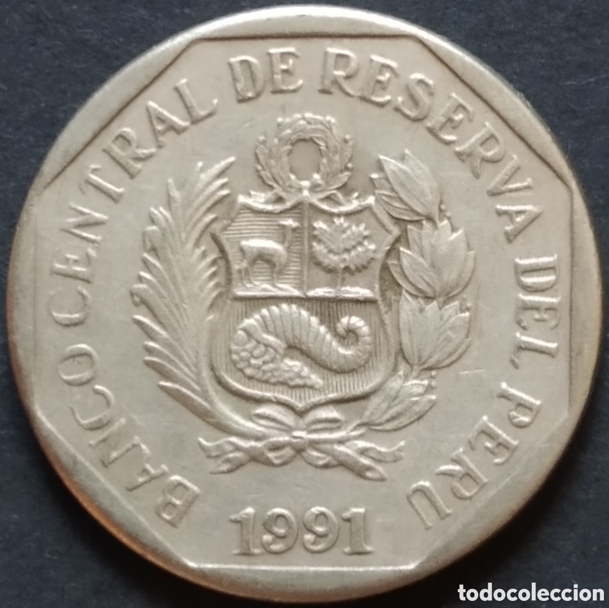 Monedas antiguas de Am&eacute;rica: MONEDA - PER&Uacute; 50 CENTIMOS 1991 - Foto 2