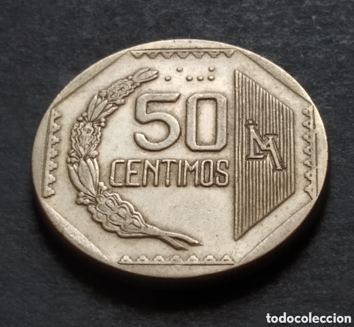Monedas antiguas de Am&eacute;rica: MONEDA - PER&Uacute; 50 CENTIMOS 1991 - Foto 3