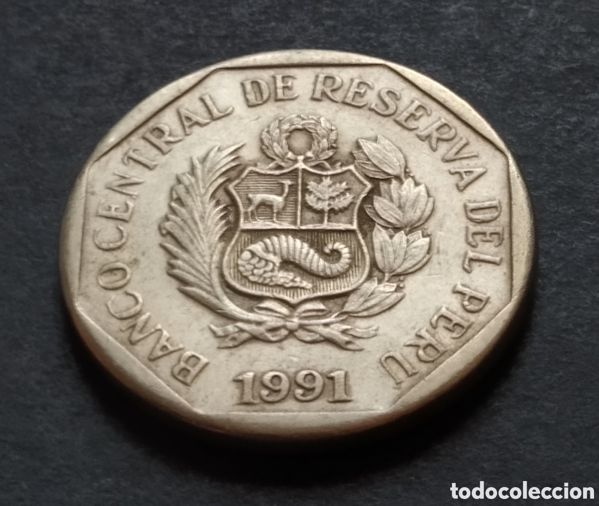 Monedas antiguas de Am&eacute;rica: MONEDA - PER&Uacute; 50 CENTIMOS 1991 - Foto 4