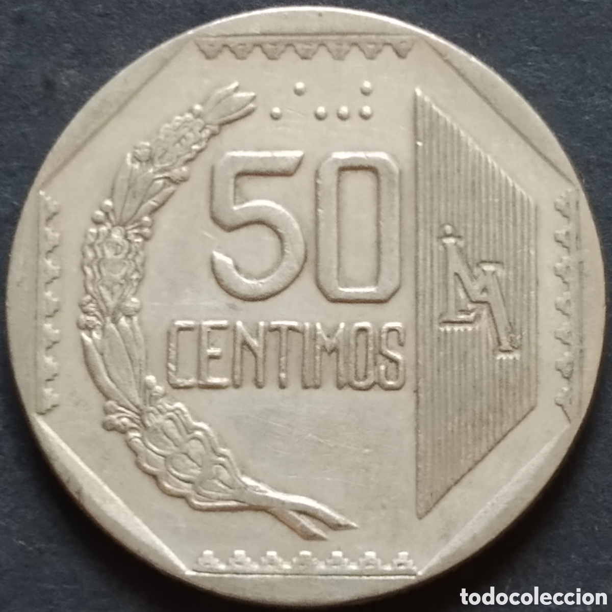 Moedas antigas da Am&eacute;rica: MONEDA - PER&Uacute; 50 CENTIMOS 1991