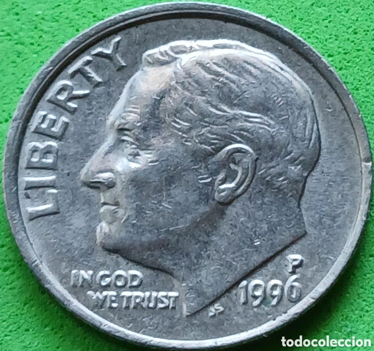 Alte M&uuml;nzen aus Amerika: USA one dime 1996 P km#195a
