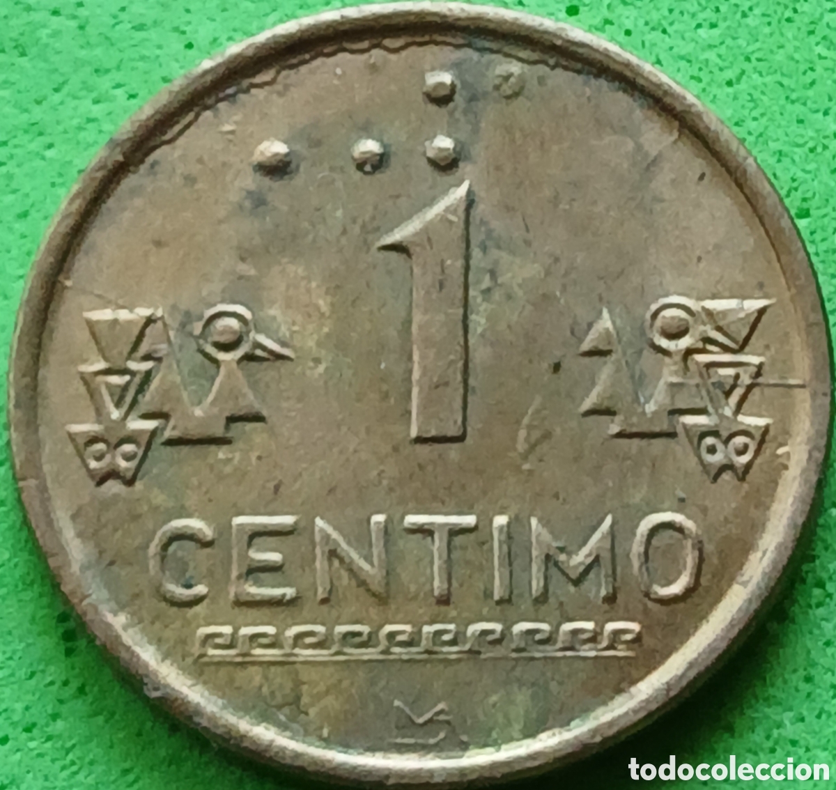 Old Coins of America: Per&uacute; 1 c&eacute;ntimo 1994 km#303 poco com&uacute;n