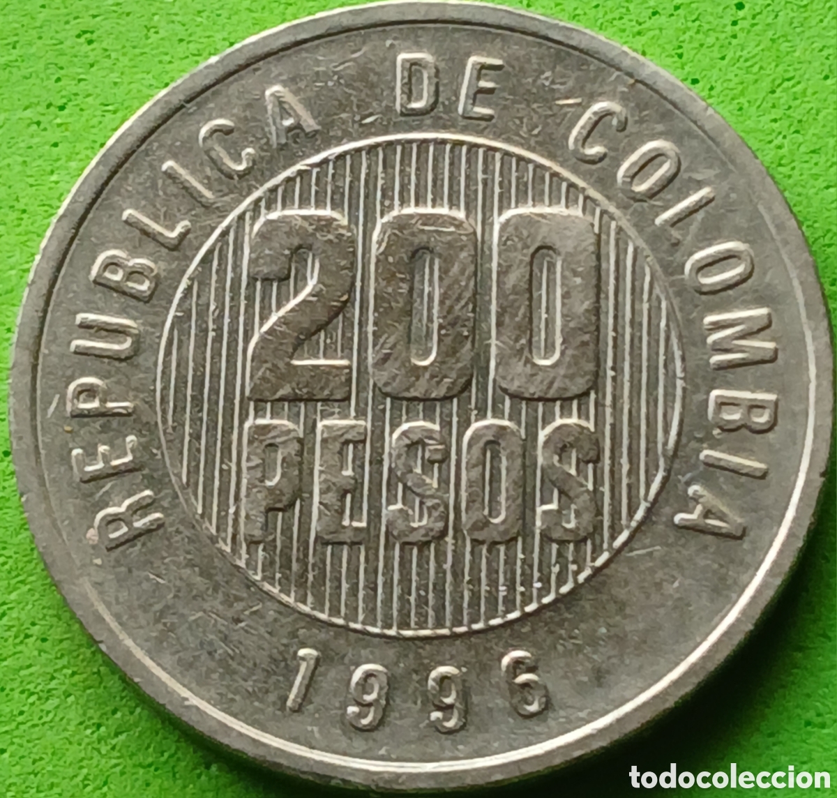 Old Coins of America: Colombia 200 pesos 1996 km#287
