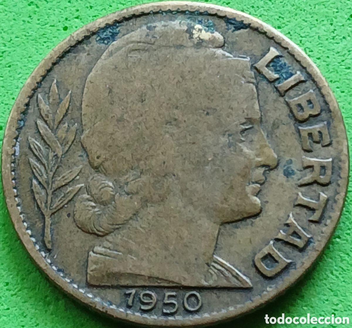 Old Coins of America: Argentina 10 centavos 1950 km#41