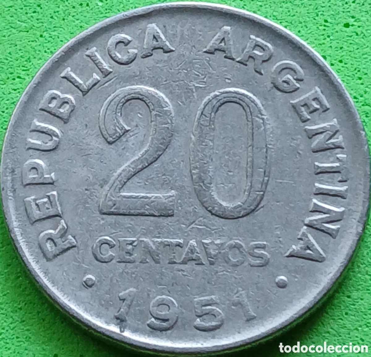 Old Coins of America: Argentina 20 centavos 1951 km#48
