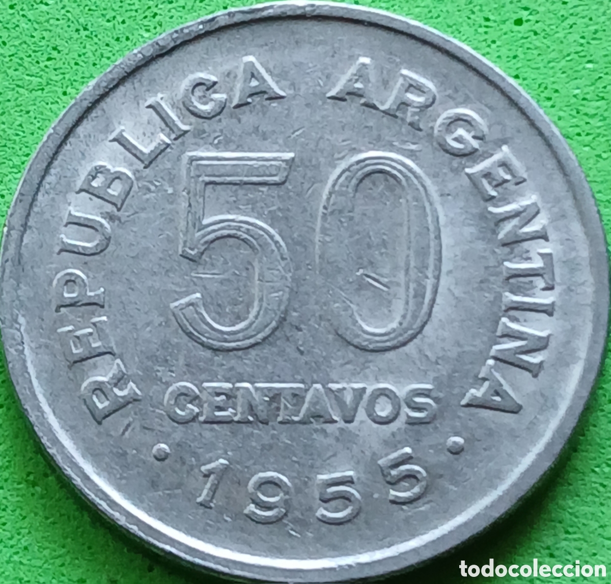 Old Coins of America: Argentina 50 centavos 1955 km#49