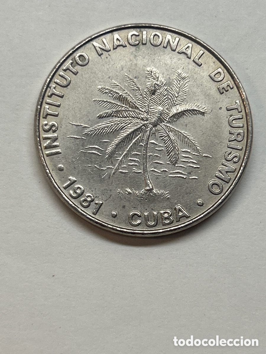 Monedas antiguas de Am&eacute;rica: 50 centavos Intur Cuba 1981. - Foto 2