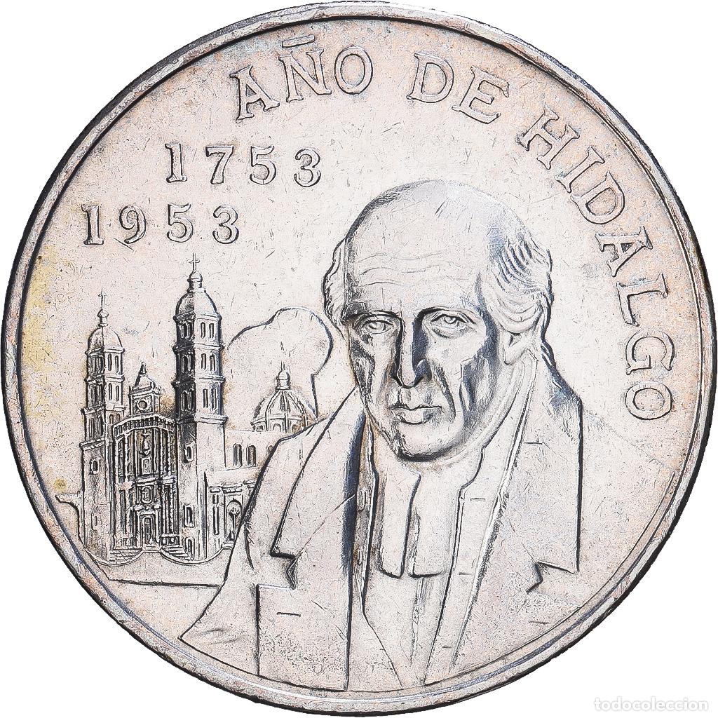 Alte M&uuml;nzen aus Amerika: [#1547708] M&eacute;xico, 5 Pesos, Hidalgo, 1953, Mexico City, Plata, MBC+, KM:468
