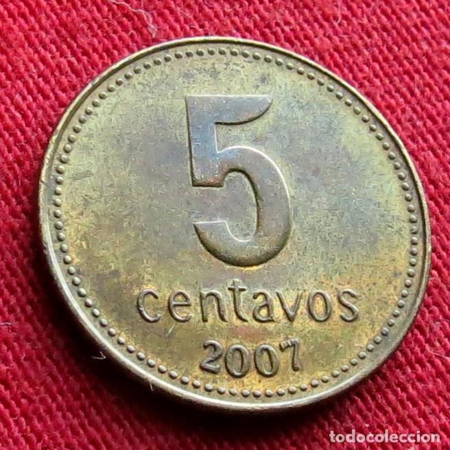 Alte M&uuml;nzen aus Amerika: Argentina 5 centavos 2007