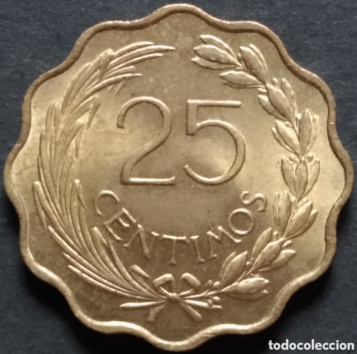 Alte M&uuml;nzen aus Amerika: MONEDA - PARAGUAY 25 C&Eacute;NTIMOS 1953