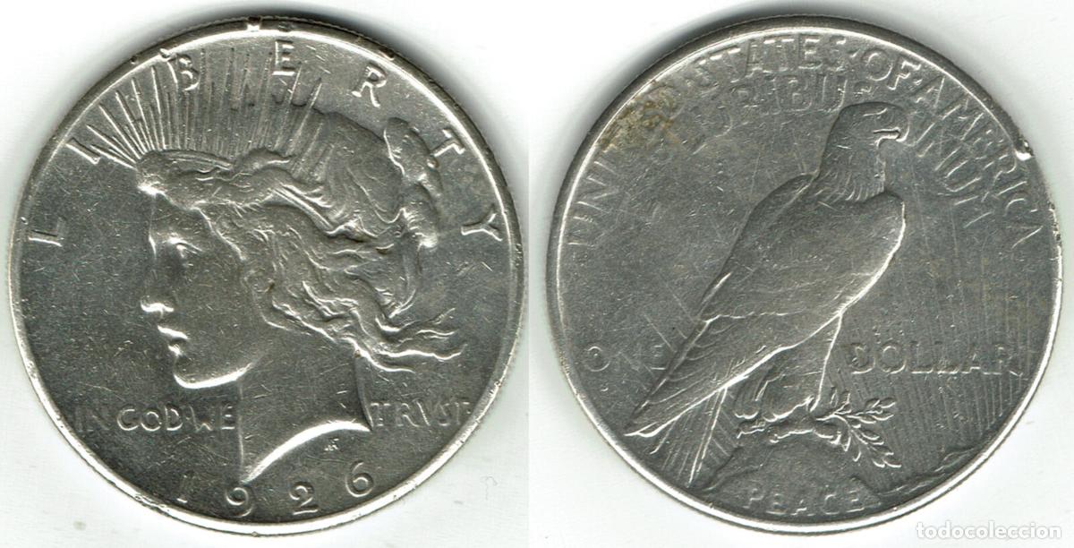 Monedas antiguas de Am&eacute;rica: ESTADOS UNIDOS 1 DOLAR PEACE 1926