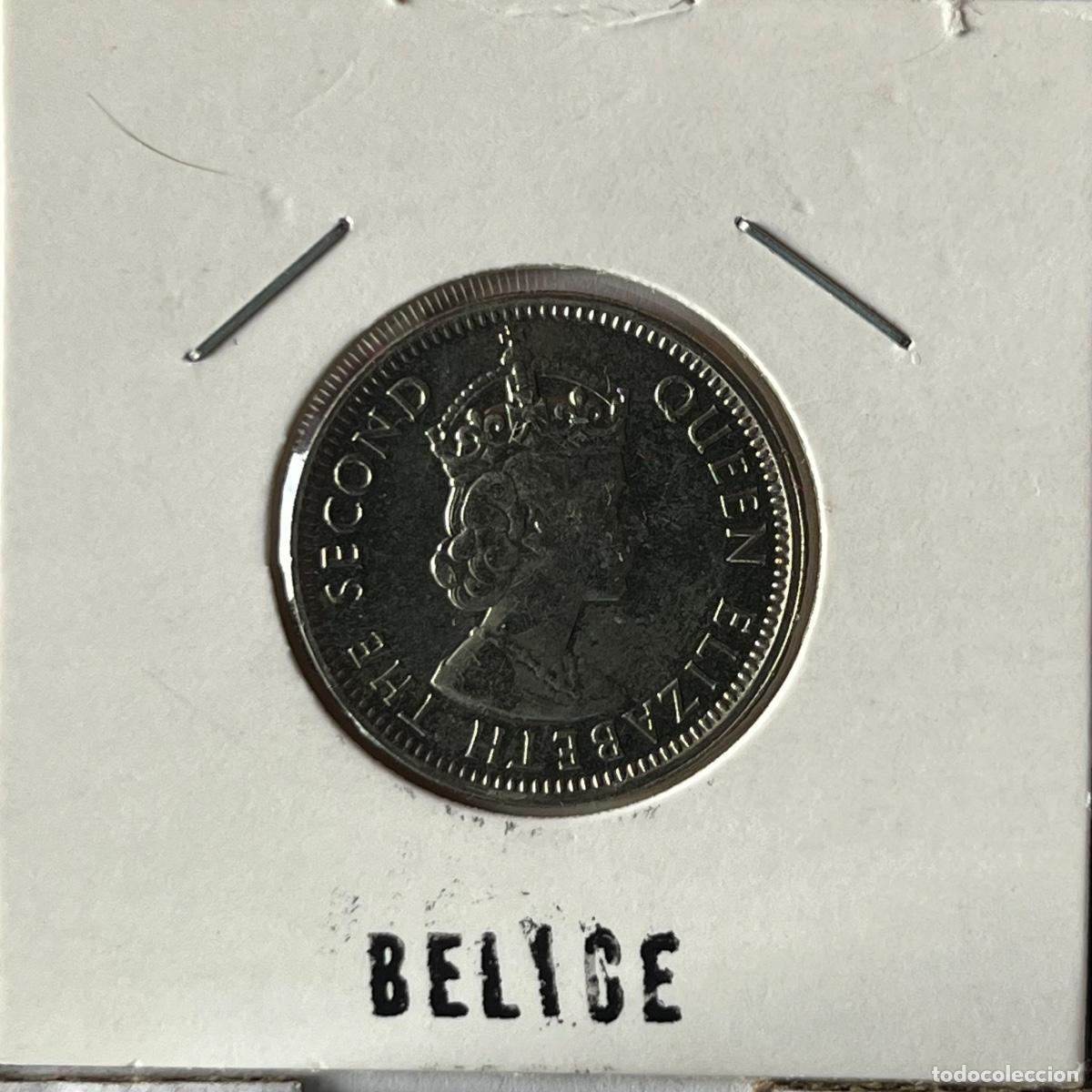 Monedas antiguas de Am&eacute;rica: N&ordm; 0116 BELICE 25 CENTS 1991 KM# 36