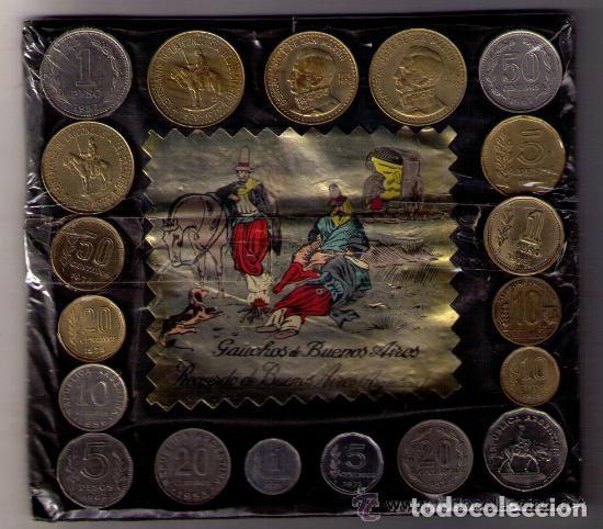 Monedas antiguas de Am&eacute;rica: BLISTER DE 19 MONEDAS VARIADAS DE ARGENTINA
