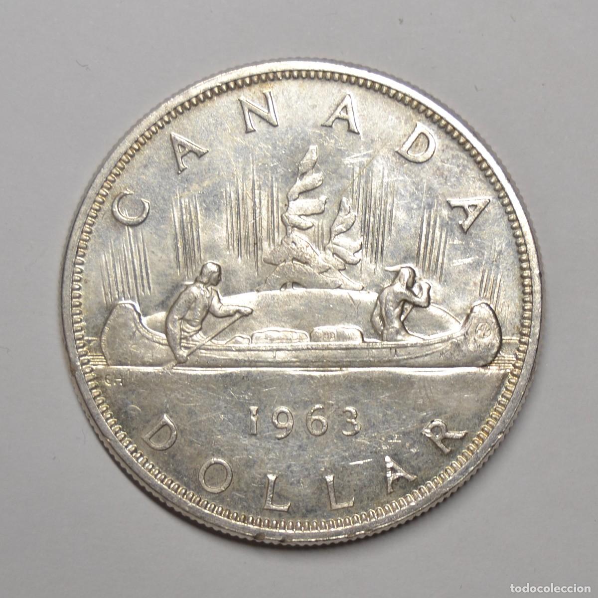 Monedas antiguas de Am&eacute;rica: CANADA - 1 DOLAR 1963 PLATA - ISABEL II - LOTE 5756