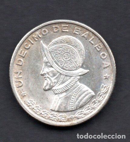Monedas antiguas de Am&eacute;rica: PANAMA - 1/10 de BALBOA de PLATA - 1961