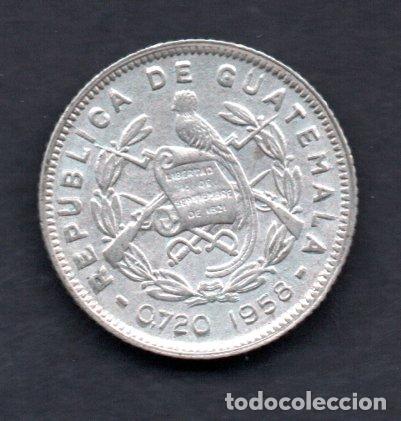 Monedas antiguas de Am&eacute;rica: GUATEMALA - 5 CENTAVOS de PLATA - 1958