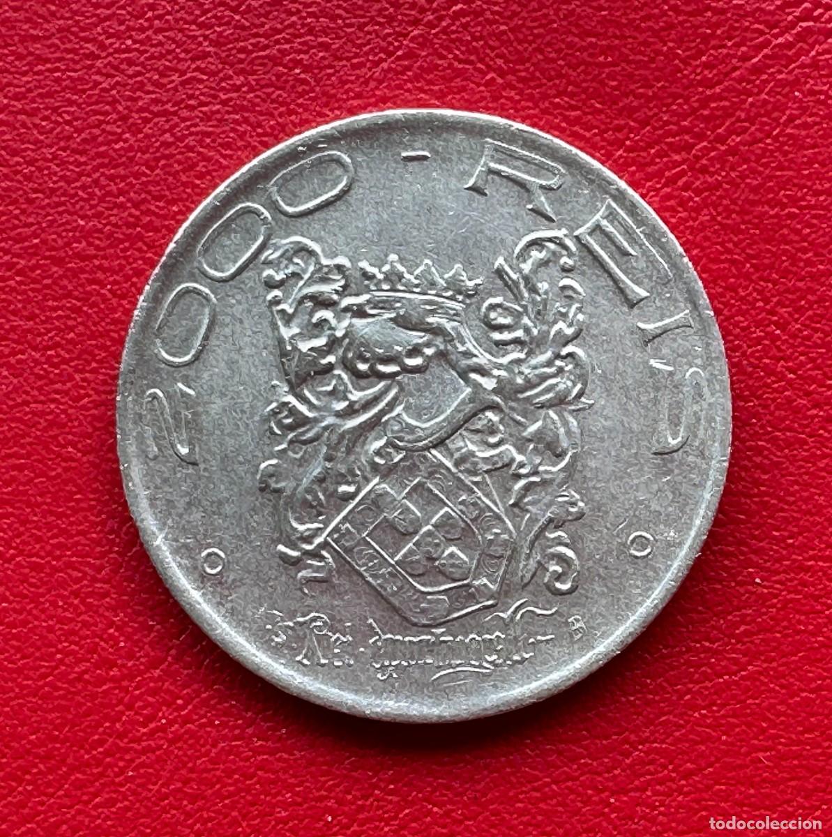 Monedas antiguas de Am&eacute;rica: Brasil. 2000 R&eacute;is de Plata. 1932. IV Centenario de la Colonizaci&oacute;n (1532-1932). MBC.