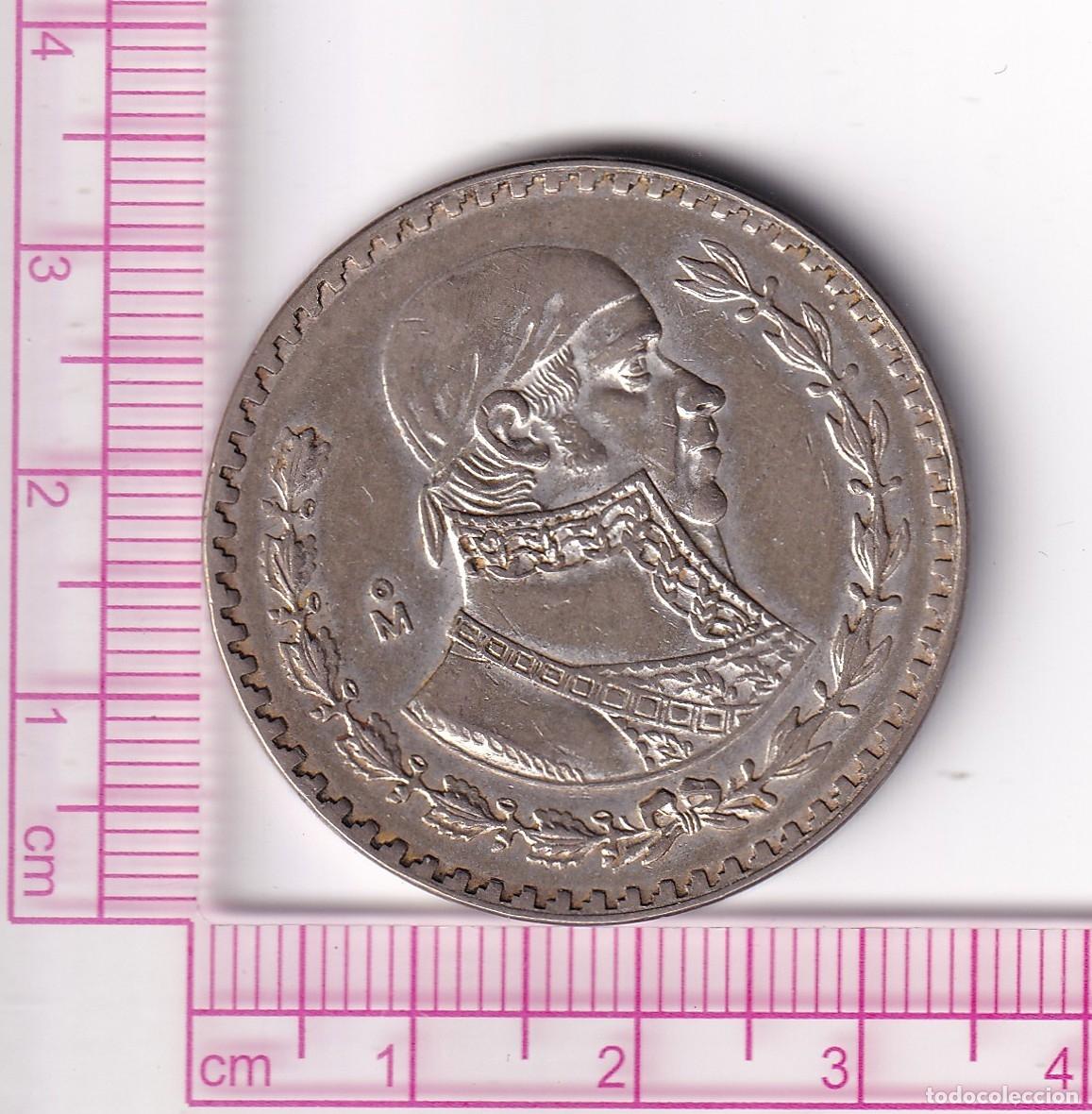 Monedas antiguas de Am&eacute;rica: CR5131 MONEDA MEXICO 1 PESO 1957 VELLON