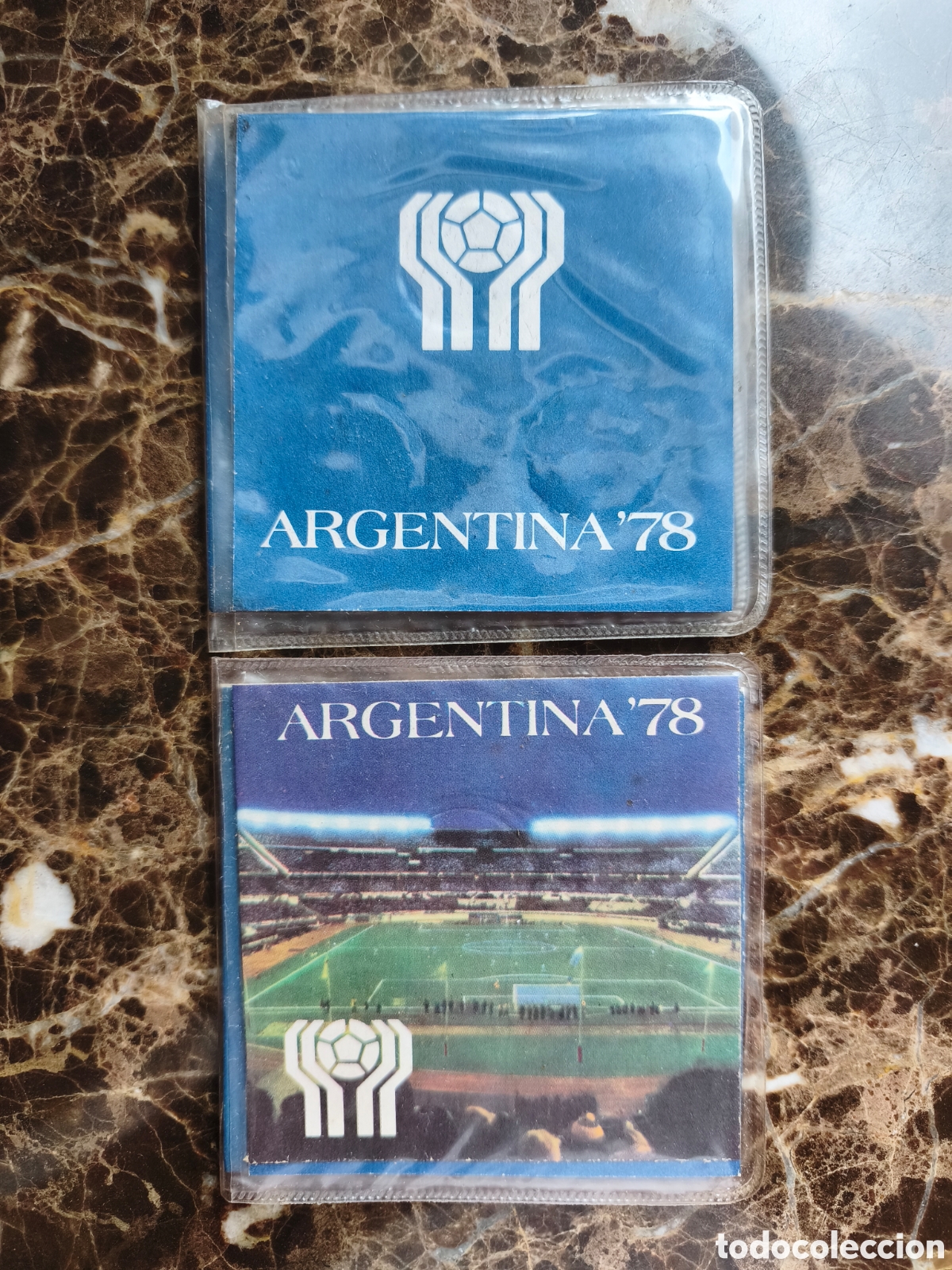 Monedas antiguas de Am&eacute;rica: Coincards 3 monedas Copa FIFA Argentina '78