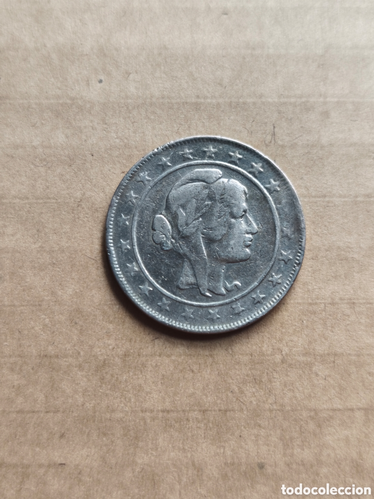 Monedas antiguas de Am&eacute;rica: 2000 reis Brasil plata 0.500