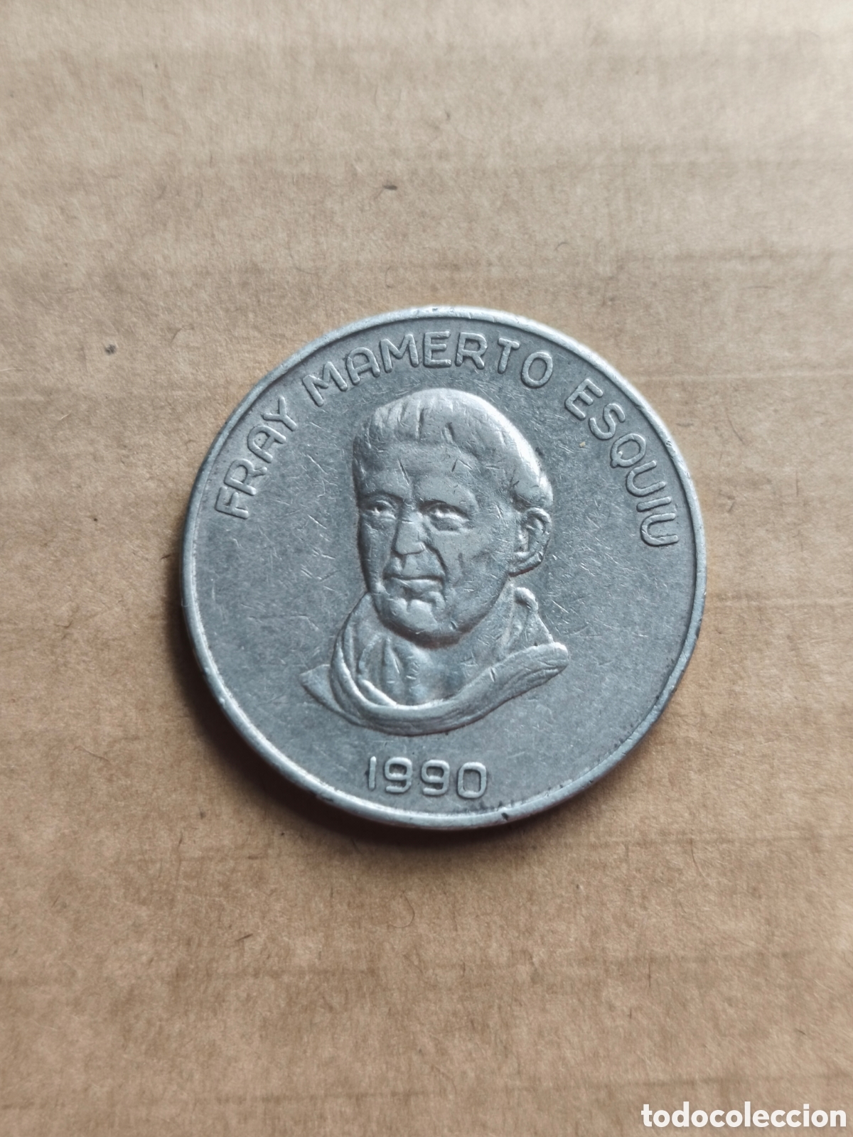 Monedas antiguas de Am&eacute;rica: 100000 australes Catamarca Argentina 1990 plata 0.900