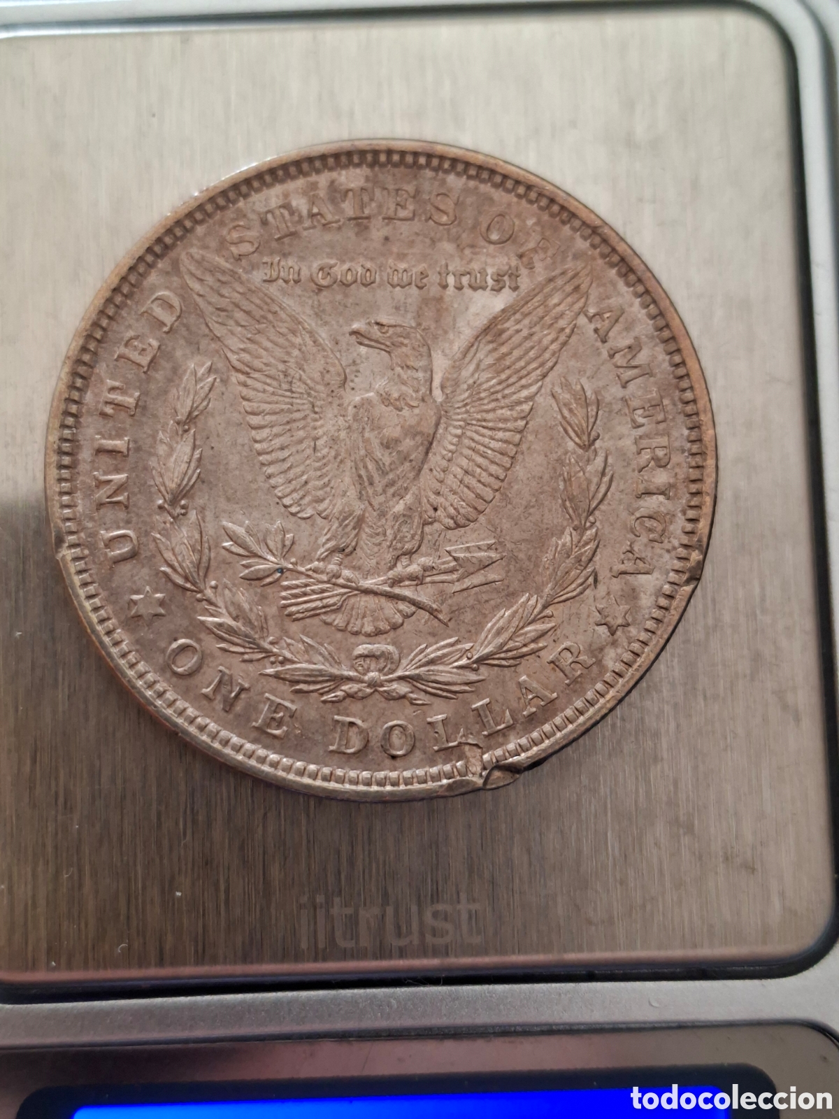 Monedas antiguas de Am&eacute;rica: DOLLAR DOLAR MORGAN PLATA MONEDA EEUU 1921 - Foto 3