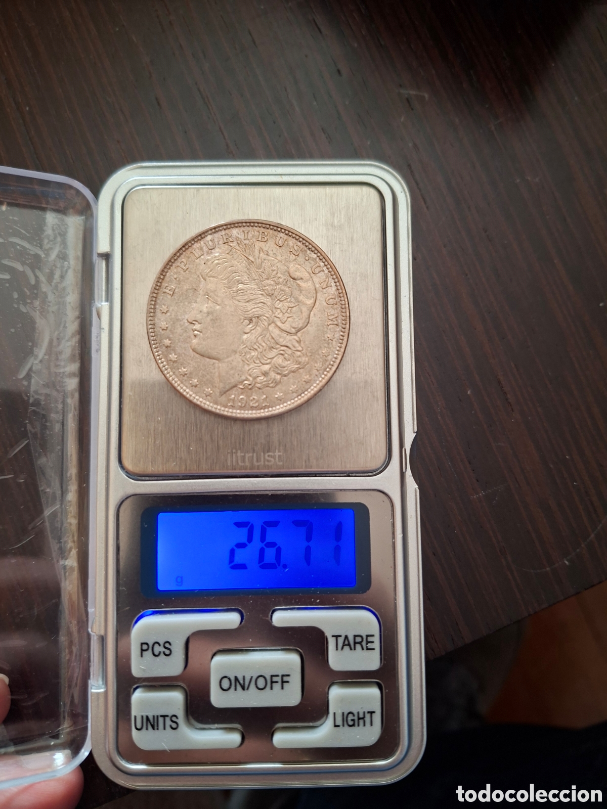 Monedas antiguas de Am&eacute;rica: DOLLAR DOLAR MORGAN PLATA MONEDA EEUU 1921 - Foto 5