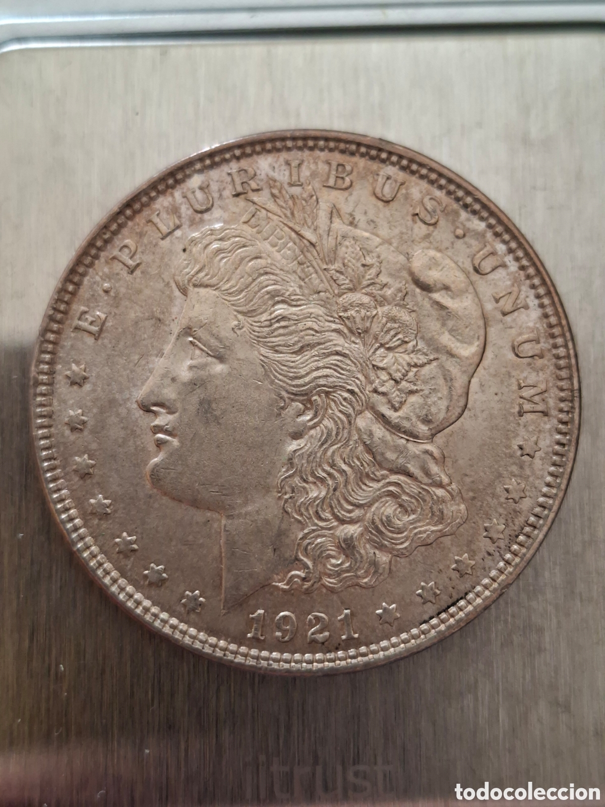 Monedas antiguas de Am&eacute;rica: DOLLAR DOLAR MORGAN PLATA MONEDA EEUU 1921 - Foto 1