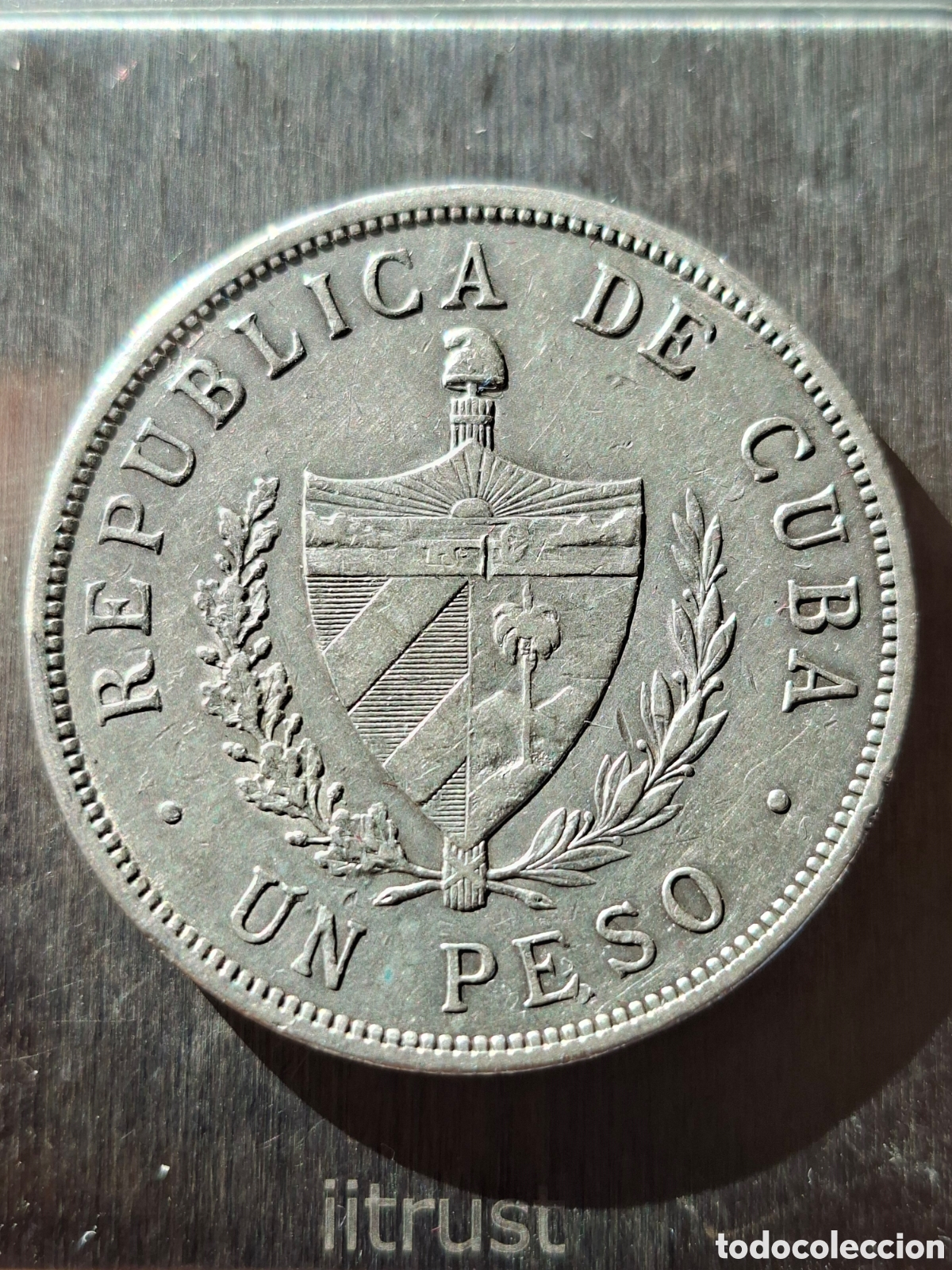 Monedas antiguas de Am&eacute;rica: PESO CUBA 1934 PLATA - Foto 3