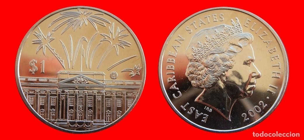 Monedas antiguas de Am&eacute;rica: 1 DOLAR 2002 SIN CIRCULAR ESTADOS DEL CARIBE ORIENTAL-10598SC