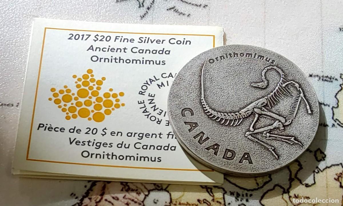 Monedas antiguas de Am&eacute;rica: 20 d&oacute;lares de PLATA de CANADA del 2022.PROOF.1 de ONZA de PLATA PURA 9999.