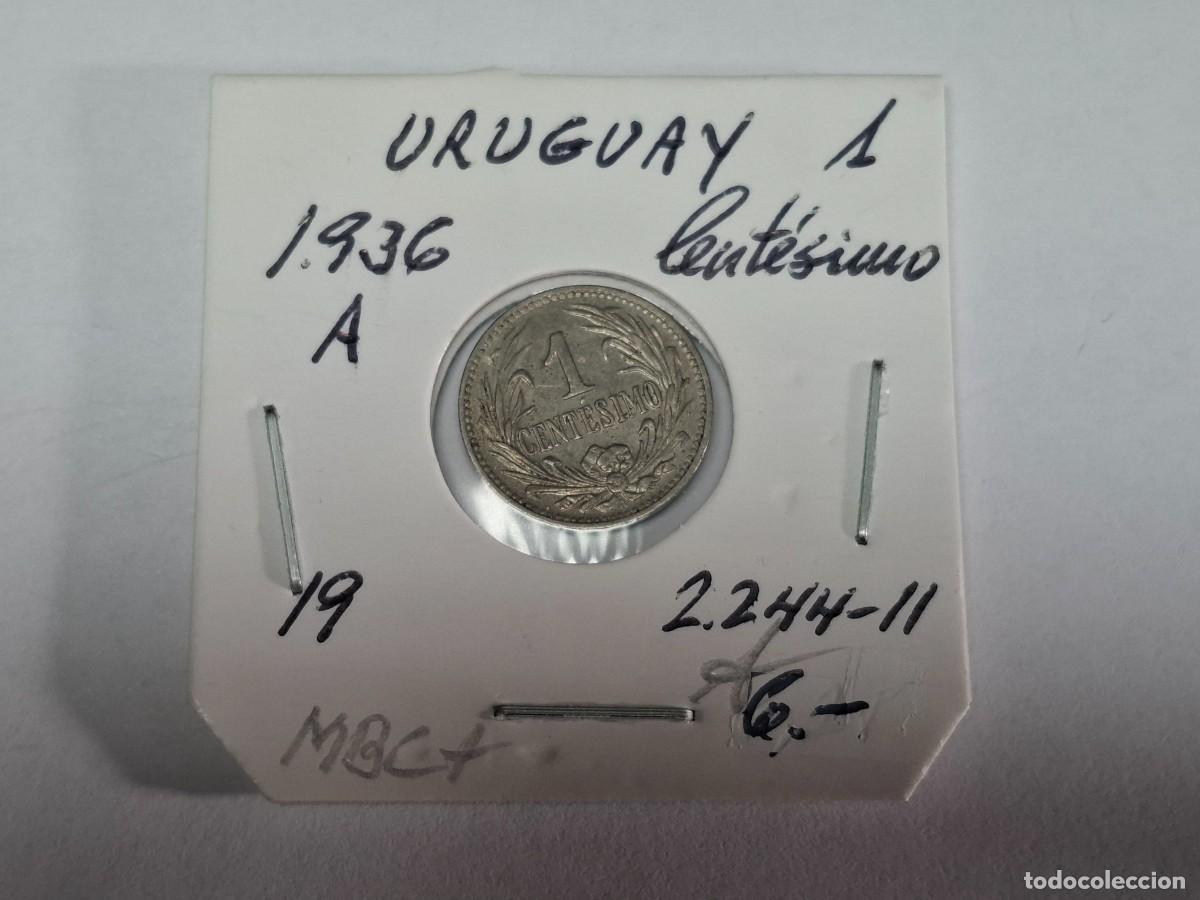 Monedas antiguas de Am&eacute;rica: 1 CENTESIMO de 1936 A KM 19 URUGUAY en MBC+