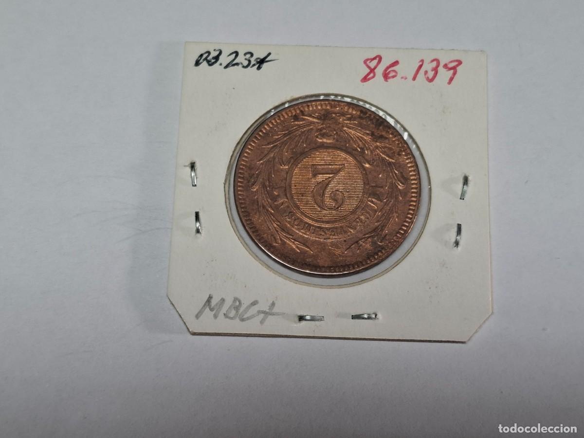 Monedas antiguas de Am&eacute;rica: 2 CENTESIMO de 1869 A KM 12 URUGUAY en MBC+ - Foto 2