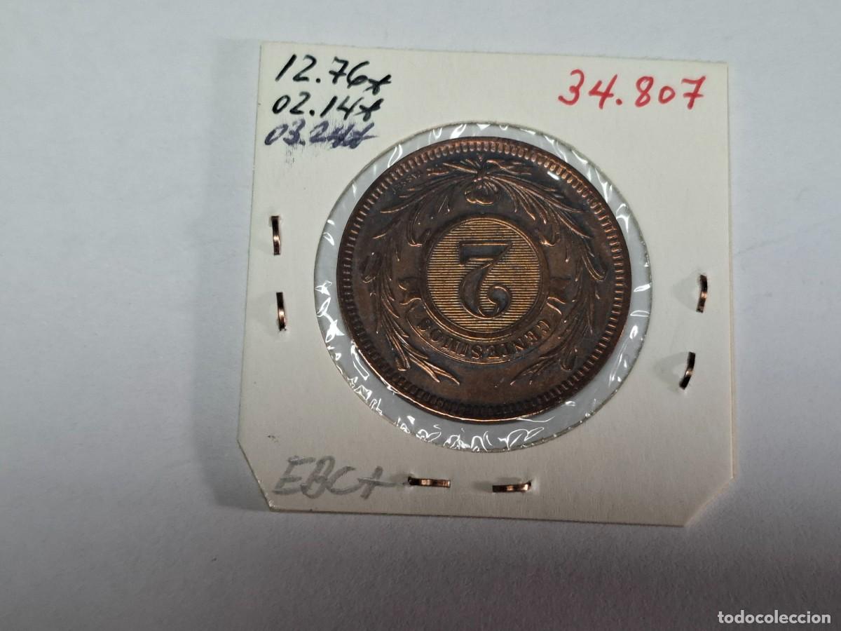 Monedas antiguas de Am&eacute;rica: 2 CENTESIMO de 1869 A KM 12 URUGUAY en EBC+ - Foto 2
