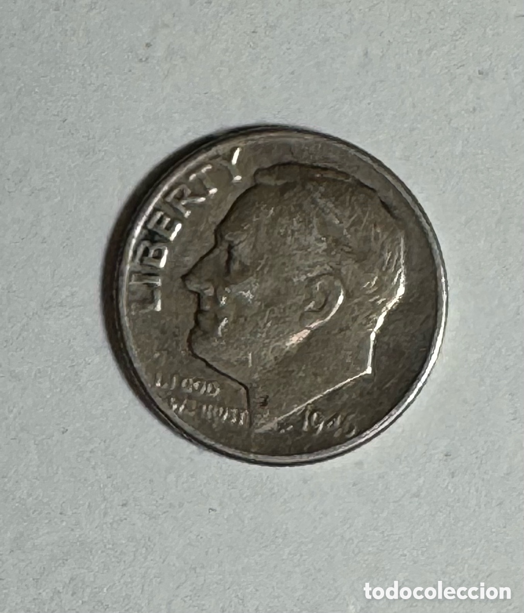 Monedas antiguas de Am&eacute;rica: Moneda 1 Dime USA 1946 de Plata