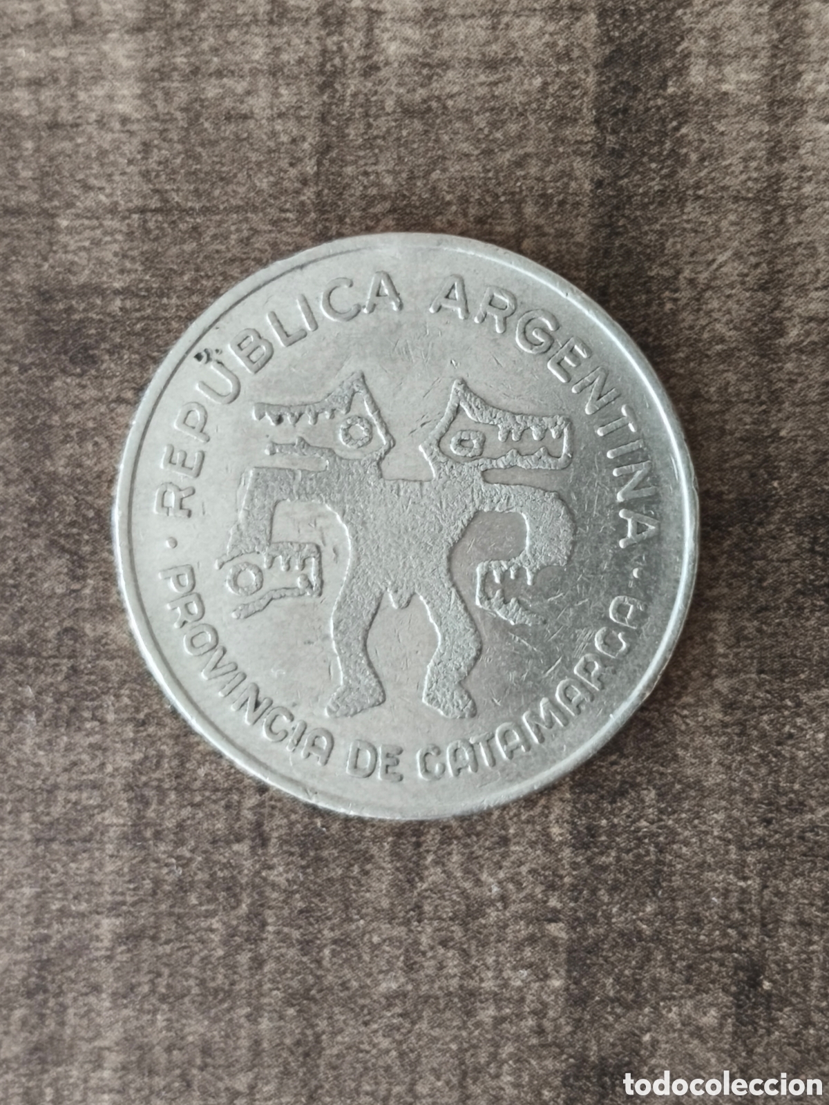 Old Coins of America: 100000 australes Catamarca Argentina 1990 plata 0.900