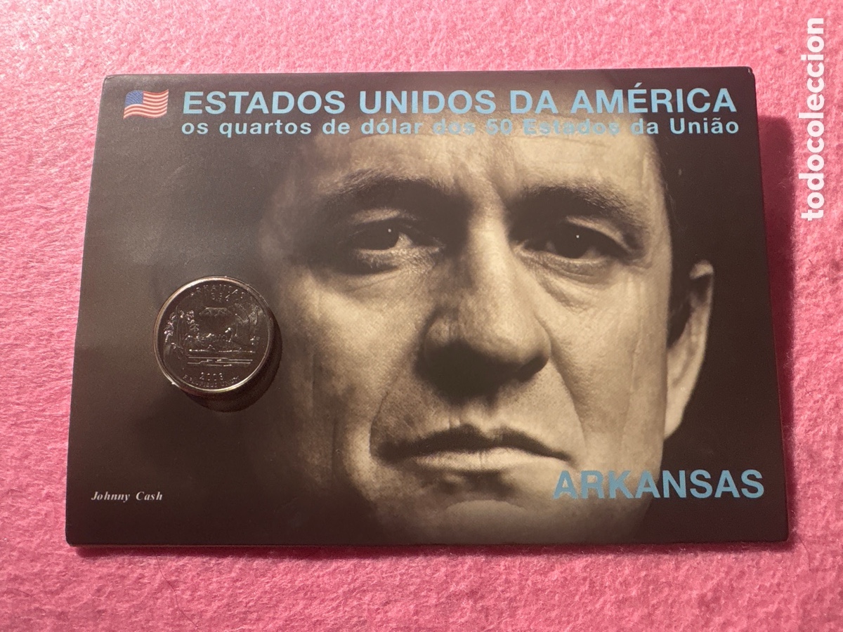 Monedas antiguas de Am&eacute;rica: Moneda conmemorativa sin circular EEUU, Cuarto D&oacute;lar, Arkansas (A15)